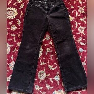 Loft Y2K  Dark Brown Corduroy Flare Jeans